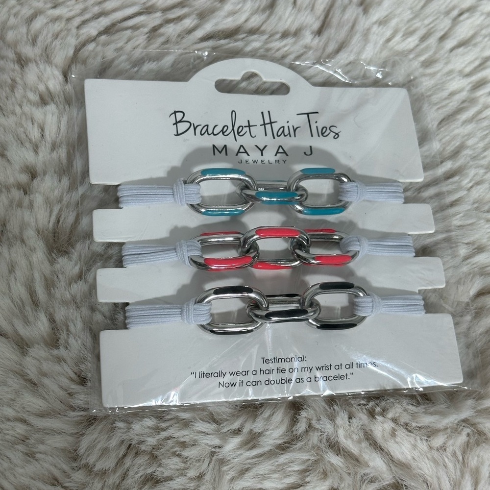 NWT‎ Maya Bracelet Hair Ties pack of 3